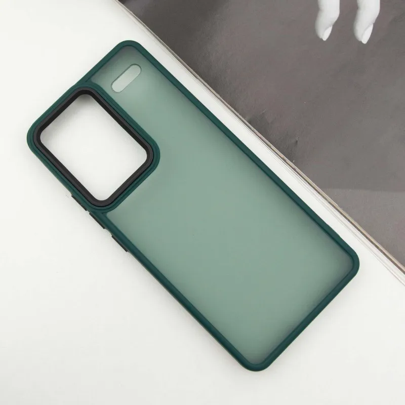 Чохол TPU+PC Lyon Frosted для Xiaomi Redmi Note 13 Pro+ Green — фото 3