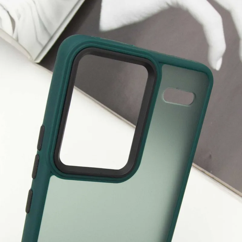 Чохол TPU+PC Lyon Frosted для Xiaomi Redmi Note 13 Pro+ Green — фото 5