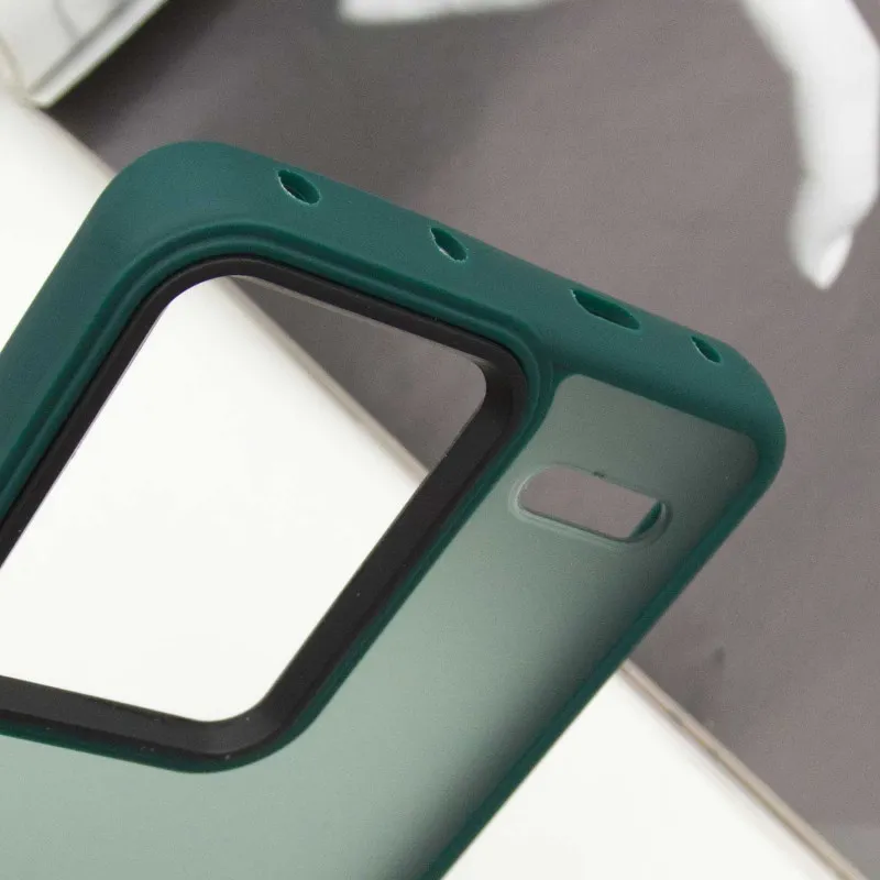 Чохол TPU+PC Lyon Frosted для Xiaomi Redmi Note 13 Pro+ Green — фото 5