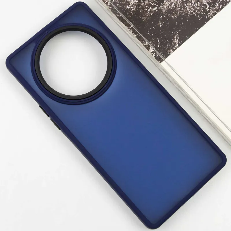 Чохол TPU+PC Lyon Frosted для Xiaomi Redmi A3 Navy Blue — фото 3