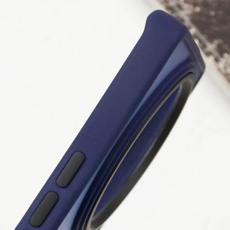 Чохол TPU+PC Lyon Frosted для Xiaomi Redmi A3 Navy Blue — фото 5