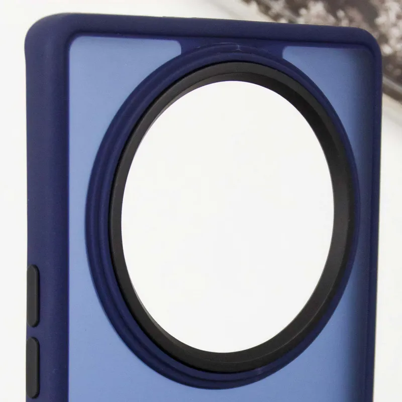 Чохол TPU+PC Lyon Frosted для Xiaomi Redmi A3 Navy Blue — фото 5