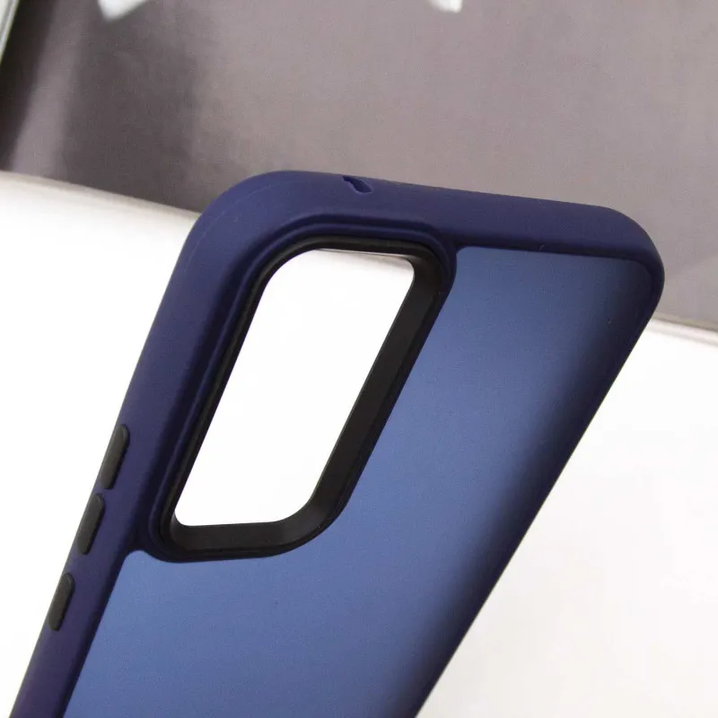 Чохол TPU+PC Lyon Frosted для Samsung Galaxy A35 Navy Blue — фото 4