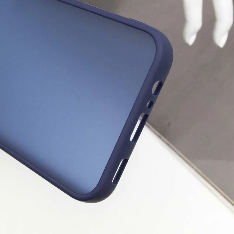 Чохол TPU+PC Lyon Frosted для Samsung Galaxy A25 5G Navy Blue — фото 6