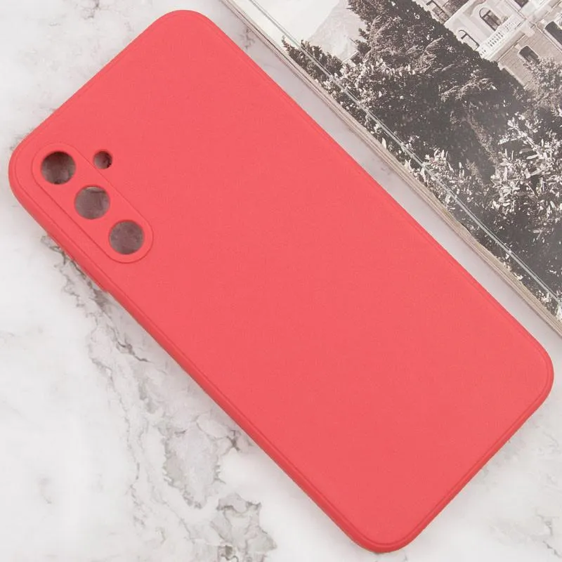 Силіконовий чохол Candy Full Camera для Samsung Galaxy A55 Червоний / Camellia — фото 2