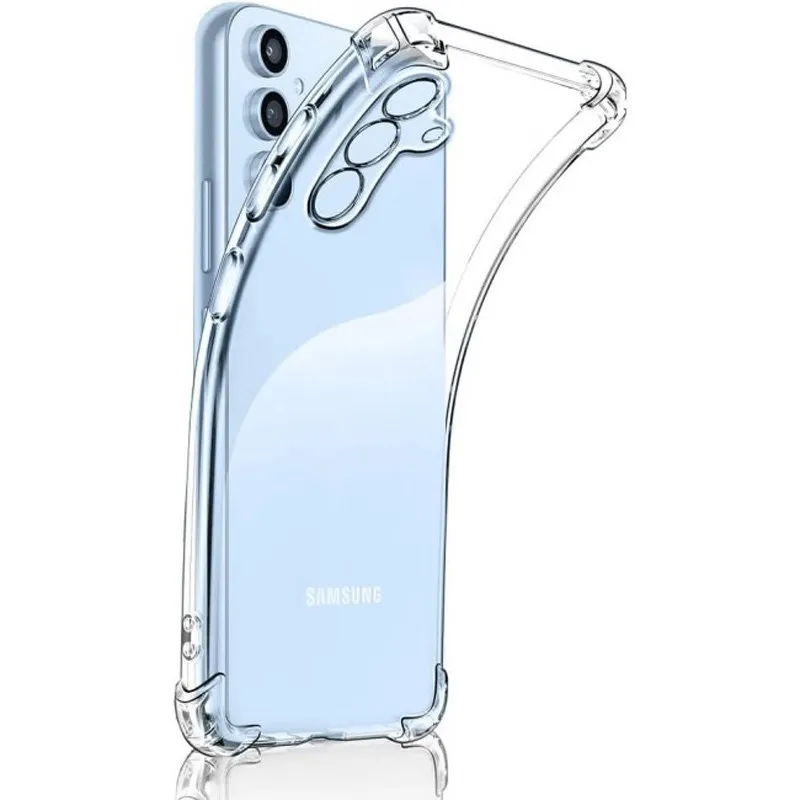 TPU чохол GETMAN Ease logo посилені кути Full Camera для Samsung Galaxy A55 Безбарвний
