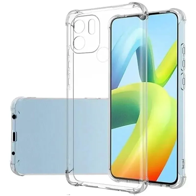 TPU чохол GETMAN Ease logo посилені кути Full Camera для Xiaomi Redmi A1+ / Poco C50 / A2+ Безбарвний
