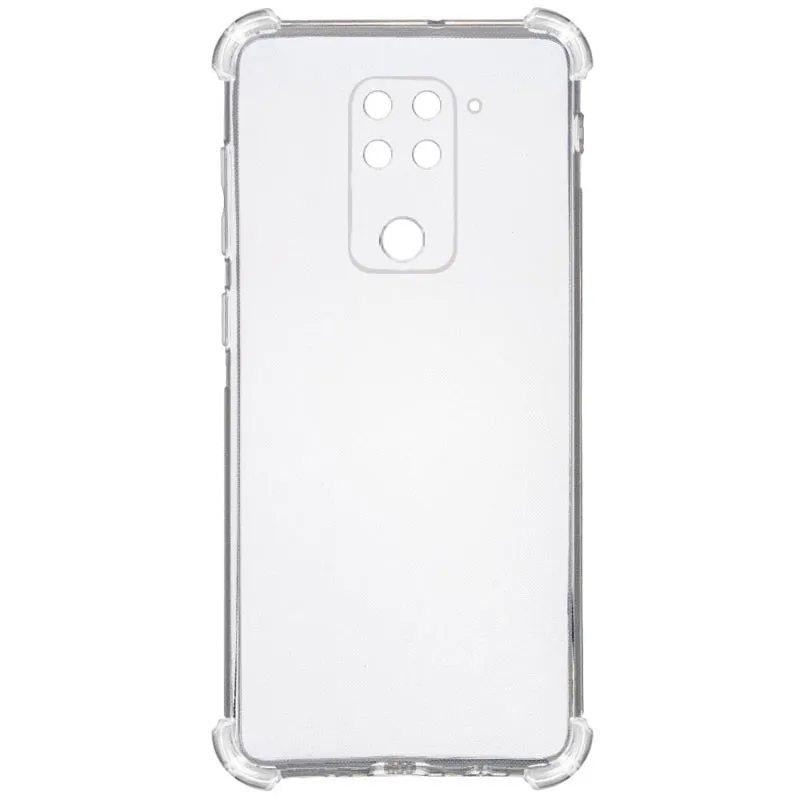 TPU чохол GETMAN Ease logo посилені кути Full Camera для Xiaomi Redmi Note 9 / Redmi 10X Безбарвний