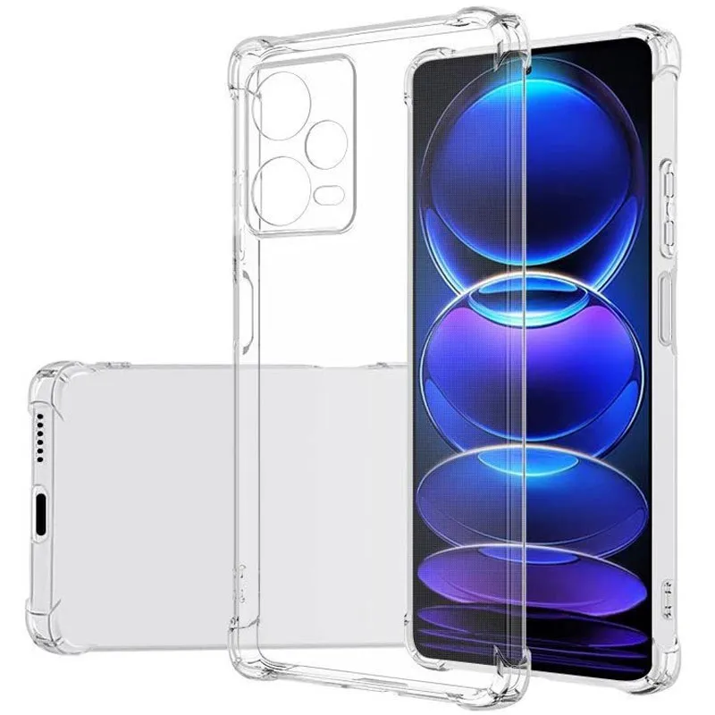 TPU чохол GETMAN Ease logo посилені кути Full Camera для Xiaomi Redmi Note 12 Pro+ 5G Безбарвний
