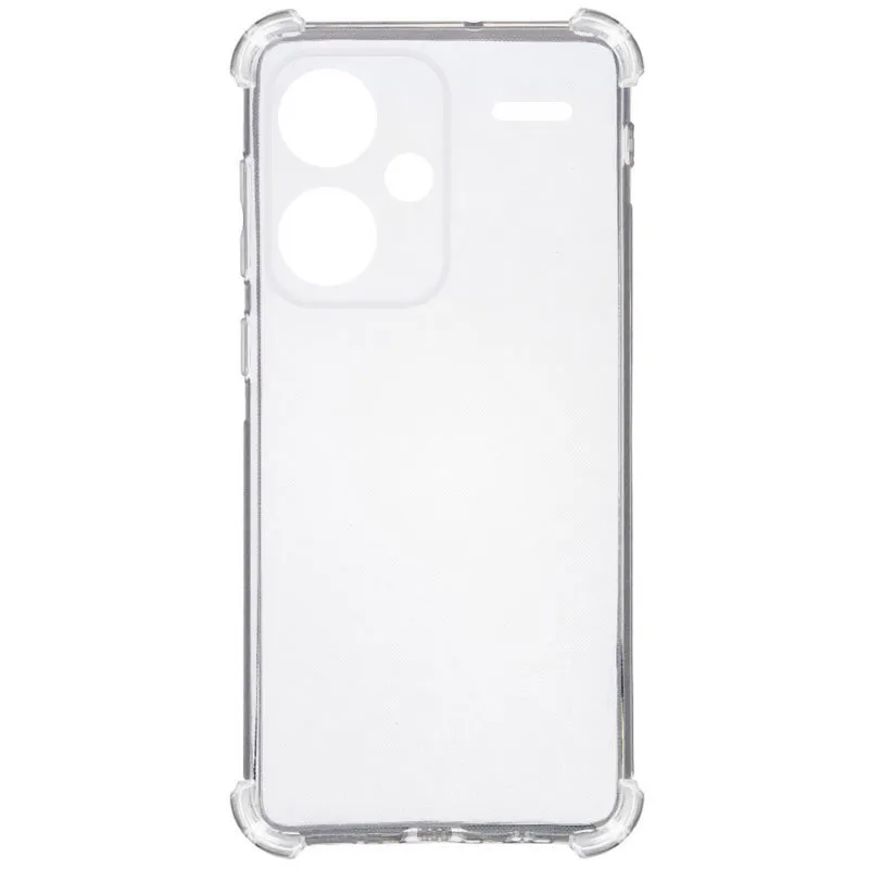 TPU чохол GETMAN Ease logo посилені кути Full Camera для Xiaomi Redmi Note 13 Pro+ Безбарвний