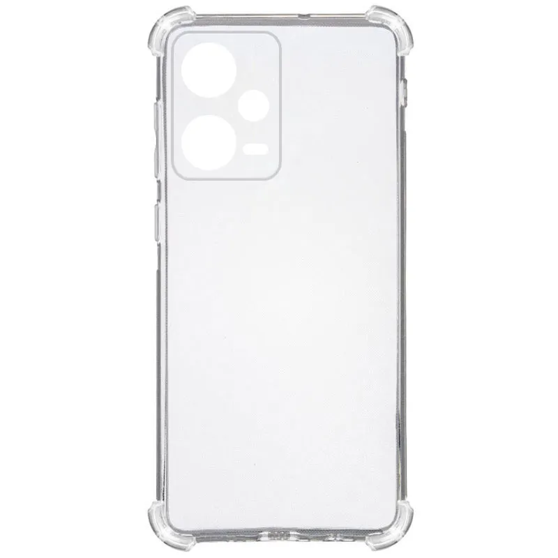TPU чохол GETMAN Ease logo посилені кути Full Camera для Xiaomi Redmi Note 12 Pro 5G Безбарвний