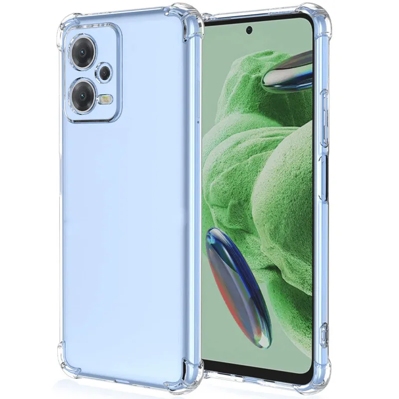 TPU чохол GETMAN Ease logo посилені кути Full Camera для Xiaomi Poco X5 5G / Redmi Note 12 5G Безбарвний