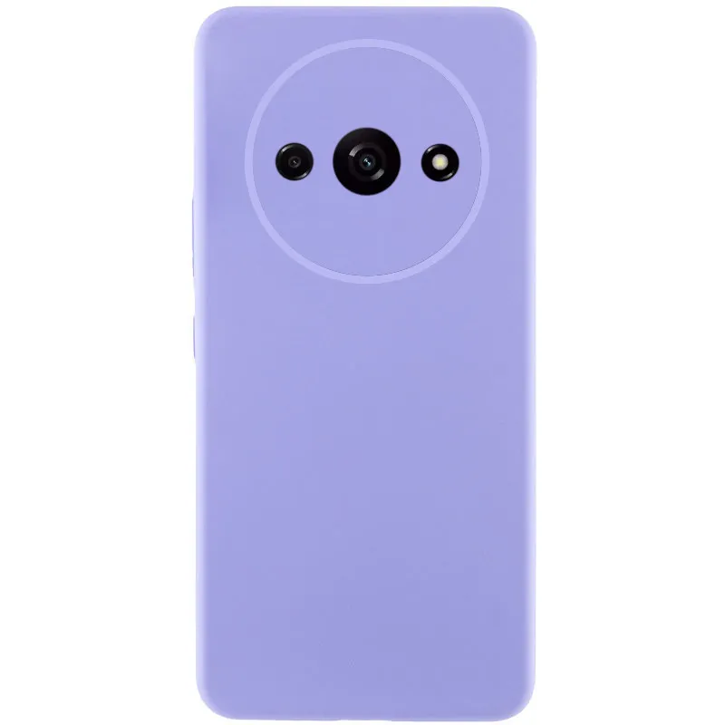 Чохол Silicone Cover Lakshmi Full Camera для Xiaomi Redmi A3 Бузковий / Dasheen