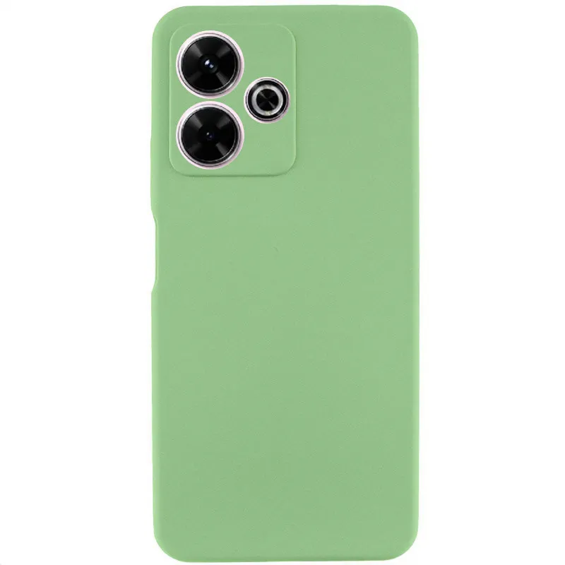 Чохол Silicone Cover Lakshmi Full Camera для Xiaomi Redmi 13 4G / Poco M6 4G М'ятний / Mint