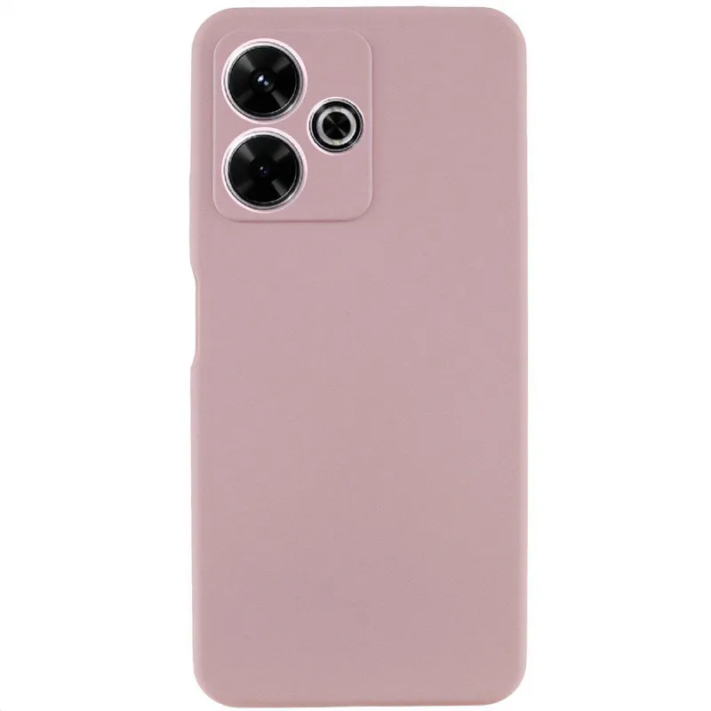 Чохол Silicone Cover Lakshmi Full Camera для Xiaomi Redmi 13 4G / Poco M6 4G Рожевий / Pink Sand
