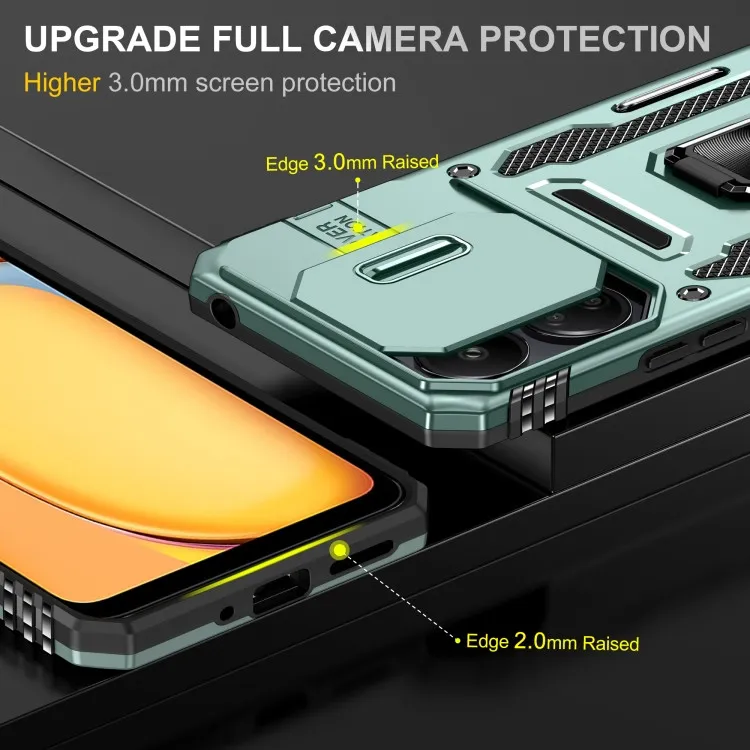 Ударостійкий чохол Camshield Army Ring для Xiaomi Poco X6 Pro Зелений / Light Green — фото 6