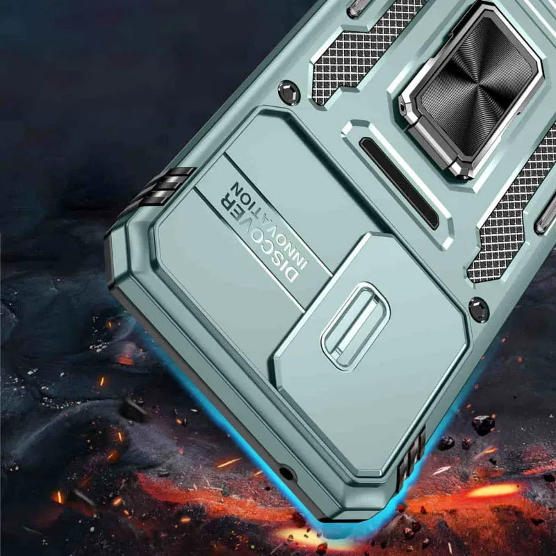 Ударостійкий чохол Camshield Army Ring для Samsung Galaxy A35 / A55 Зелений / Light Green — фото 6