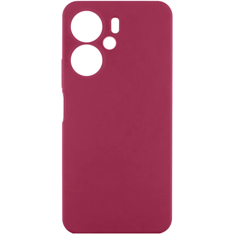 Чохол Silicone Cover Lakshmi Full Camera для Xiaomi Redmi 13C 4G/5G / Poco C65 / Poco M6 5G Бордовий / Plum