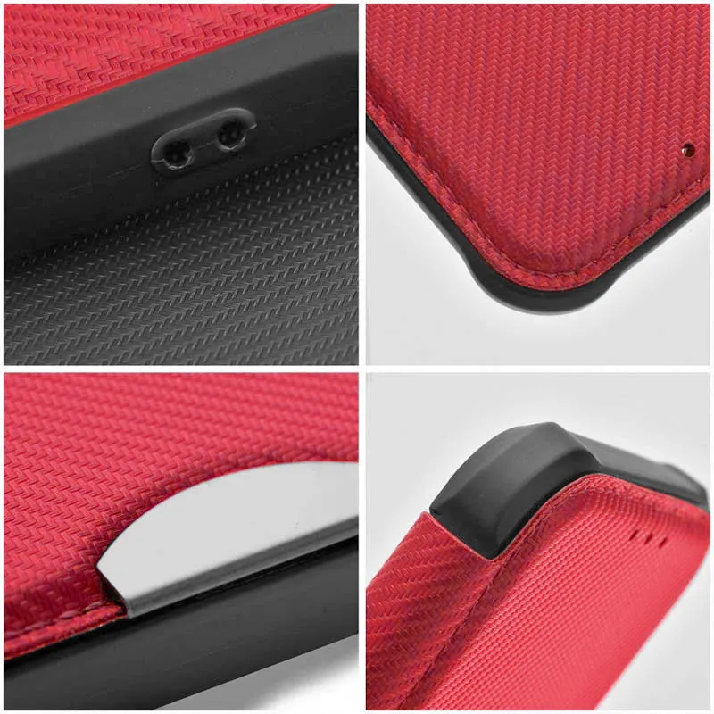Шкіряний чохол-книжка GETMAN Razor для Samsung Galaxy A25 5G Red — фото 5