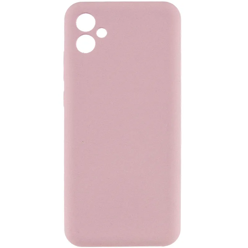 Чохол Silicone Cover Lakshmi Full Camera для Samsung Galaxy A06 Рожевий / Pink Sand