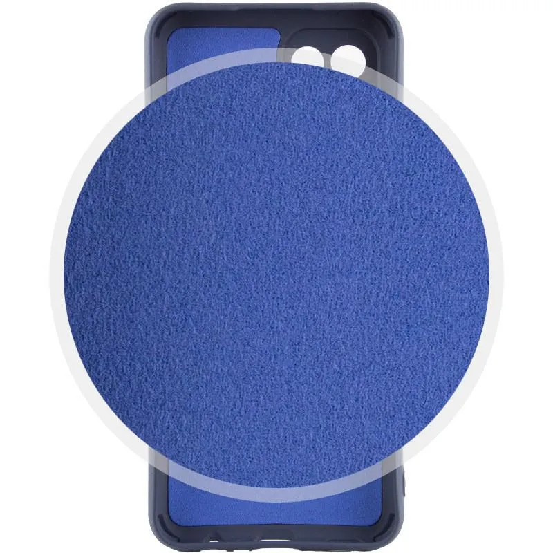 Чохол TPU GETMAN Liquid Silk Full Camera для Samsung Galaxy A05 Синій / Midnight Blue — фото 4