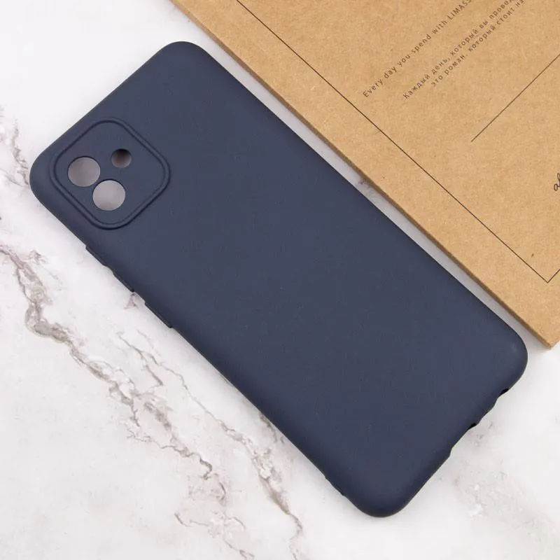 Чохол TPU GETMAN Liquid Silk Full Camera для Samsung Galaxy A05 Синій / Midnight Blue — фото 5