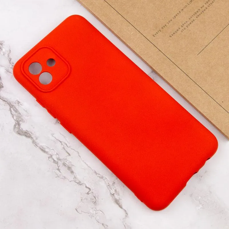 Чохол TPU GETMAN Liquid Silk Full Camera для Samsung Galaxy A05 Червоний / Red — фото 4