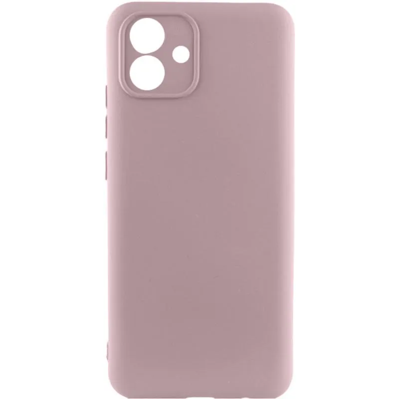 Чохол TPU GETMAN Liquid Silk Full Camera для Samsung Galaxy A05 Сірий / Lavender