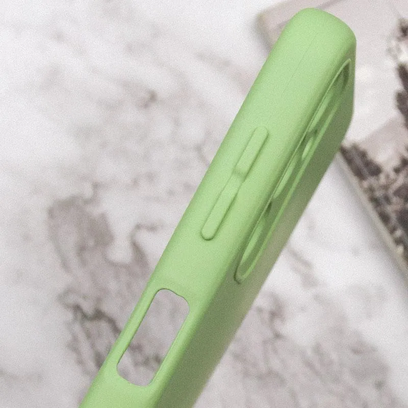 Чохол TPU GETMAN Liquid Silk Full Camera для Samsung Galaxy A05s Зелений / Pistachio — фото 5