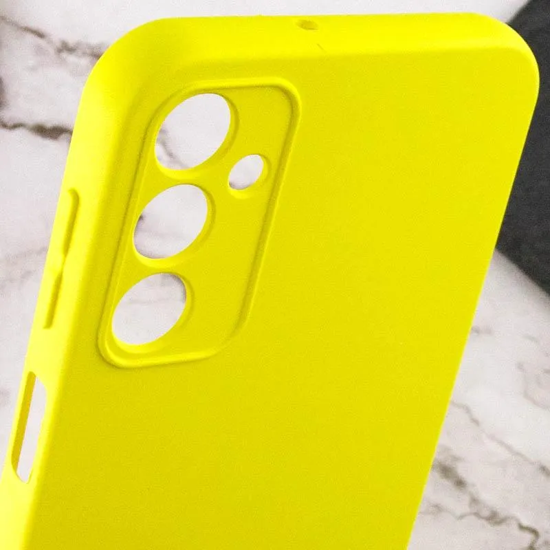 Чохол TPU GETMAN Liquid Silk Full Camera для Samsung Galaxy A05s Жовтий / Flash — фото 6