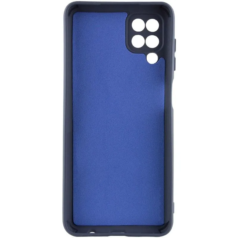 Чохол TPU GETMAN Liquid Silk Full Camera для Samsung Galaxy A12 Синій / Midnight Blue — фото 2