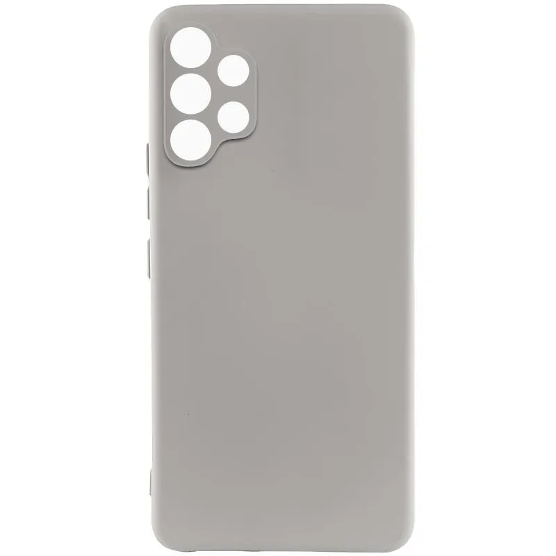 Чохол TPU GETMAN Liquid Silk Full Camera для Samsung Galaxy A32 4G Сірий / Lavender