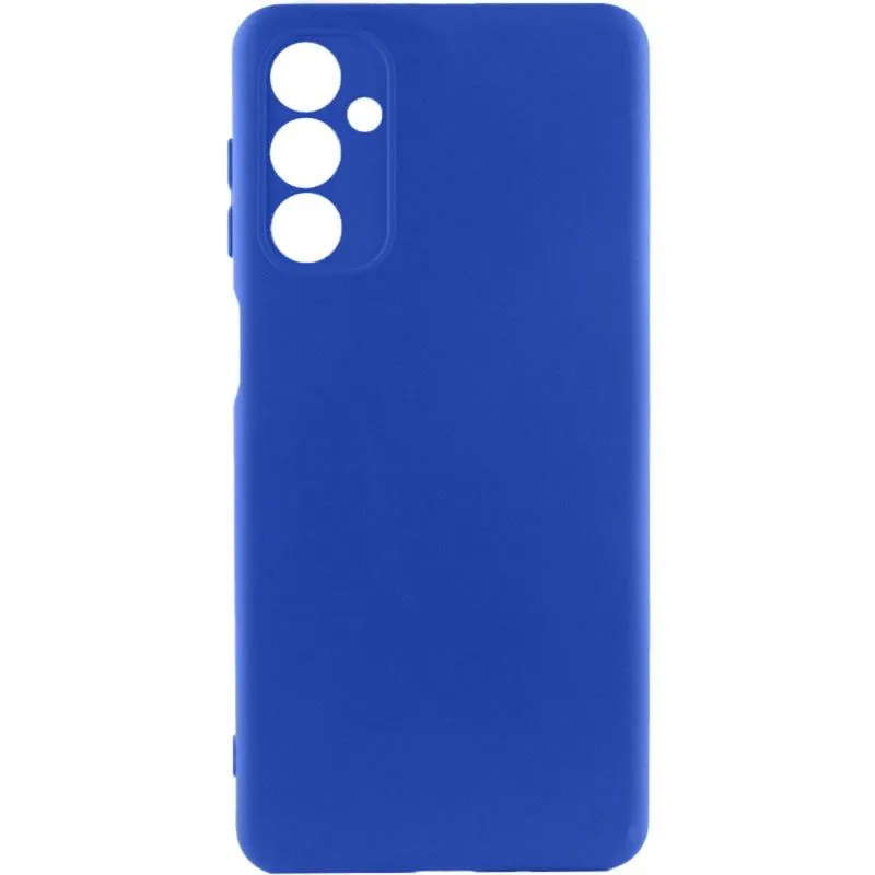 Чохол TPU GETMAN Liquid Silk Full Camera для Samsung Galaxy A32 4G Синій / Deep navy