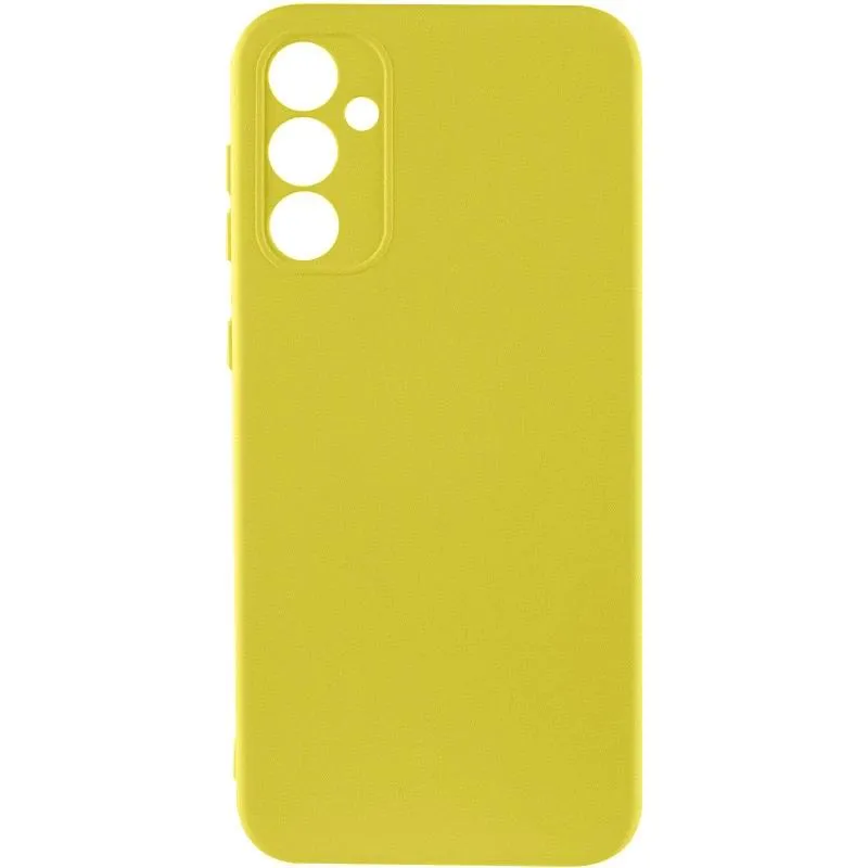 Чохол TPU GETMAN Liquid Silk Full Camera для Samsung Galaxy A35 Жовтий / Flash