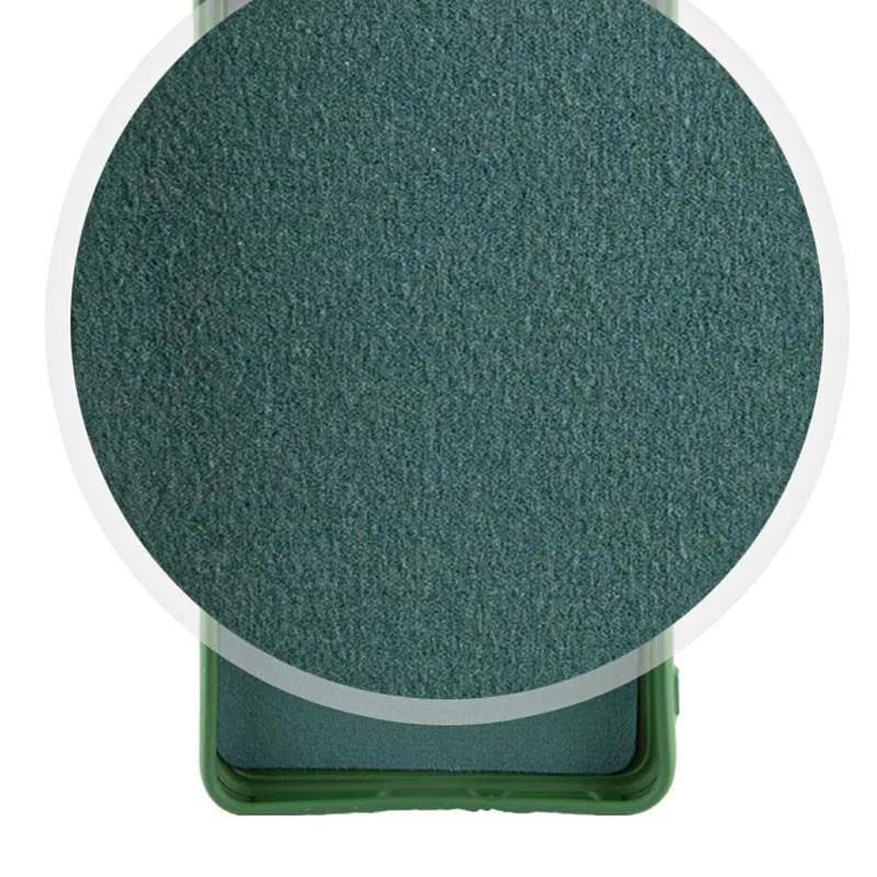 Чохол TPU GETMAN Liquid Silk Full Camera для Xiaomi Poco X3 NFC / Poco X3 Pro Зелений / Dark green — фото 4