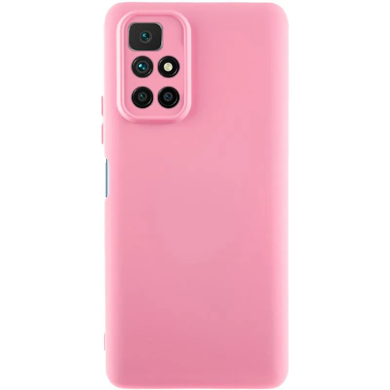 Чохол TPU GETMAN Liquid Silk Full Camera для Xiaomi Redmi 10 Рожевий / Pink