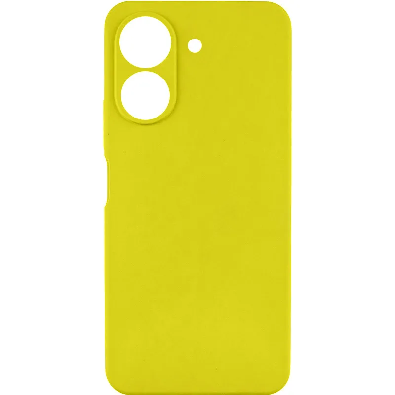 Чохол TPU GETMAN Liquid Silk Full Camera для Xiaomi Redmi 13C / Poco C65 Жовтий / Flash
