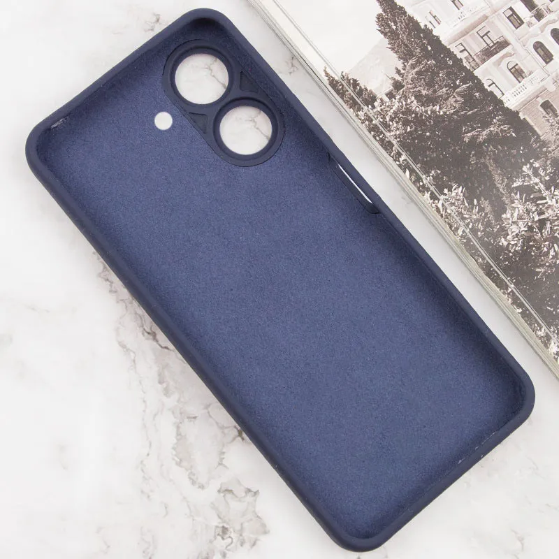 Чохол TPU GETMAN Liquid Silk Full Camera для Xiaomi Redmi 13C / Poco C65 Синій / Midnight Blue — фото 4