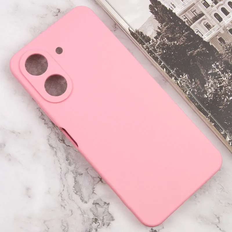 Чохол TPU GETMAN Liquid Silk Full Camera для Xiaomi Redmi 13C / Poco C65 Рожевий / Pink — фото 2