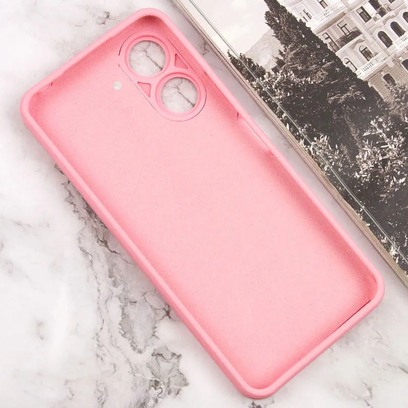 Чохол TPU GETMAN Liquid Silk Full Camera для Xiaomi Redmi 13C / Poco C65 Рожевий / Pink — фото 3