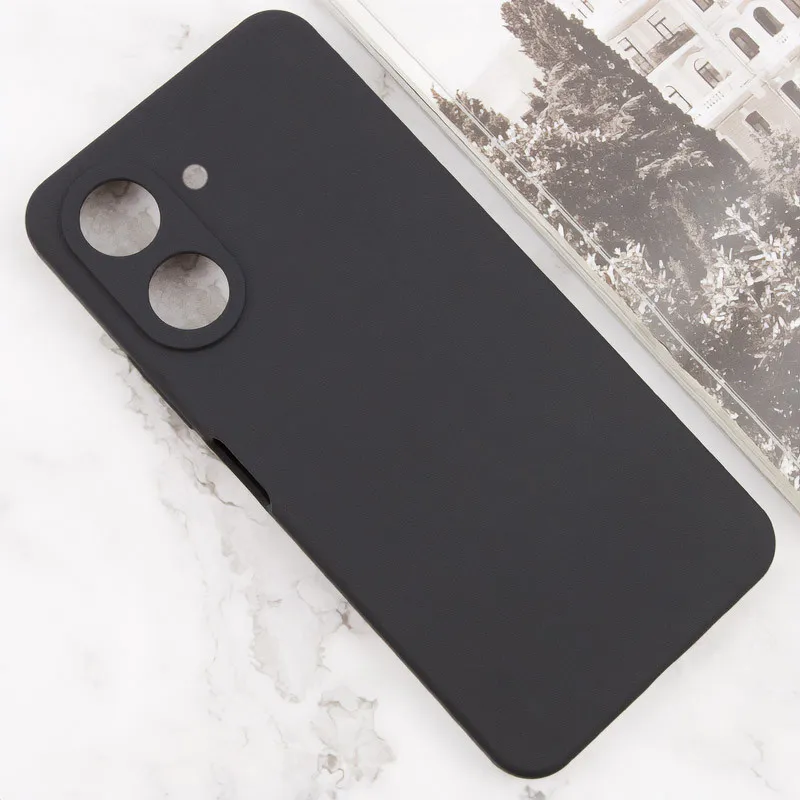 Чохол TPU GETMAN Liquid Silk Full Camera для Xiaomi Redmi 13C / Poco C65 Чорний / Black — фото 2