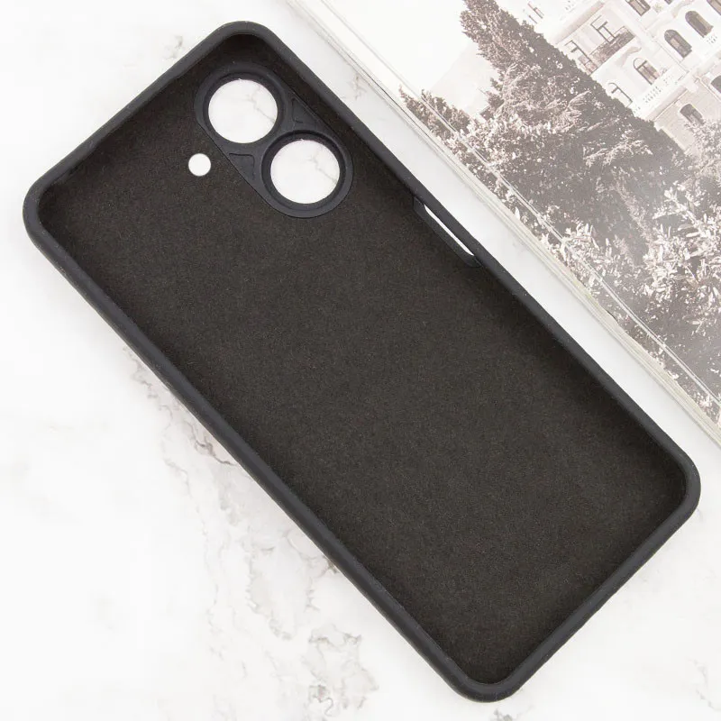 Чохол TPU GETMAN Liquid Silk Full Camera для Xiaomi Redmi 13C / Poco C65 Чорний / Black — фото 3
