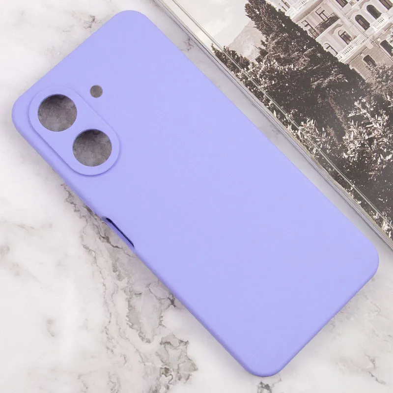 Чохол TPU GETMAN Liquid Silk Full Camera для Xiaomi Redmi 13C / Poco C65 Бузковий / Dasheen — фото 2