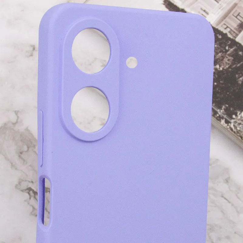 Чохол TPU GETMAN Liquid Silk Full Camera для Xiaomi Redmi 13C / Poco C65 Бузковий / Dasheen — фото 4
