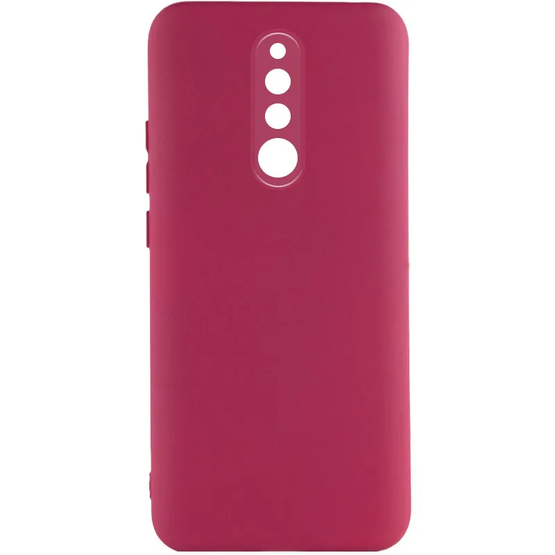 Чохол TPU GETMAN Liquid Silk Full Camera для Xiaomi Redmi 8 Бордовий / Marsala