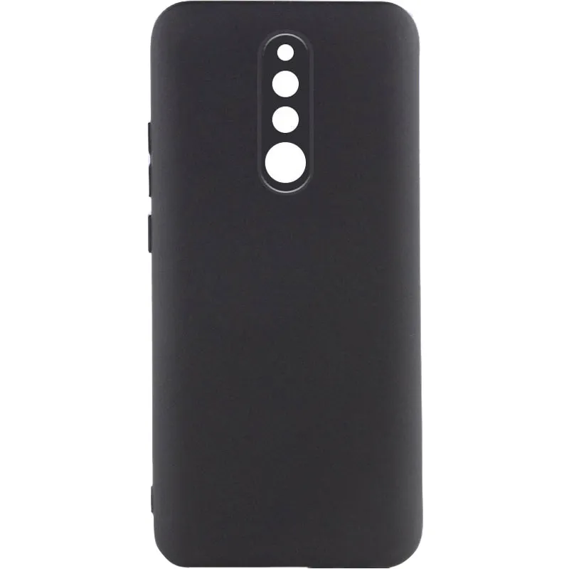 Чохол TPU GETMAN Liquid Silk Full Camera для Xiaomi Redmi 8 Чорний / Black