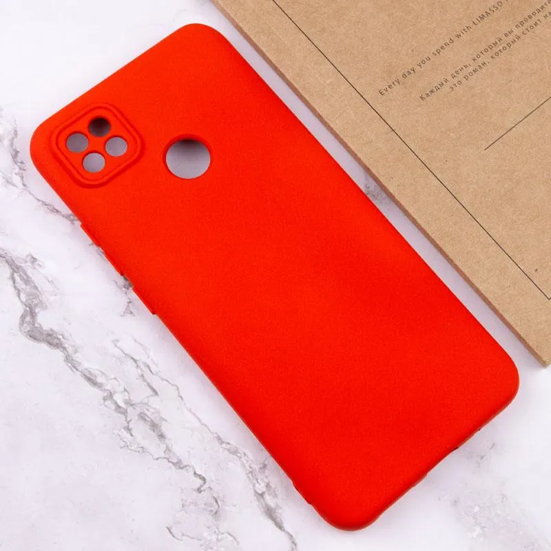 Чохол TPU GETMAN Liquid Silk Full Camera для Xiaomi Redmi 9C Червоний / Red — фото 4