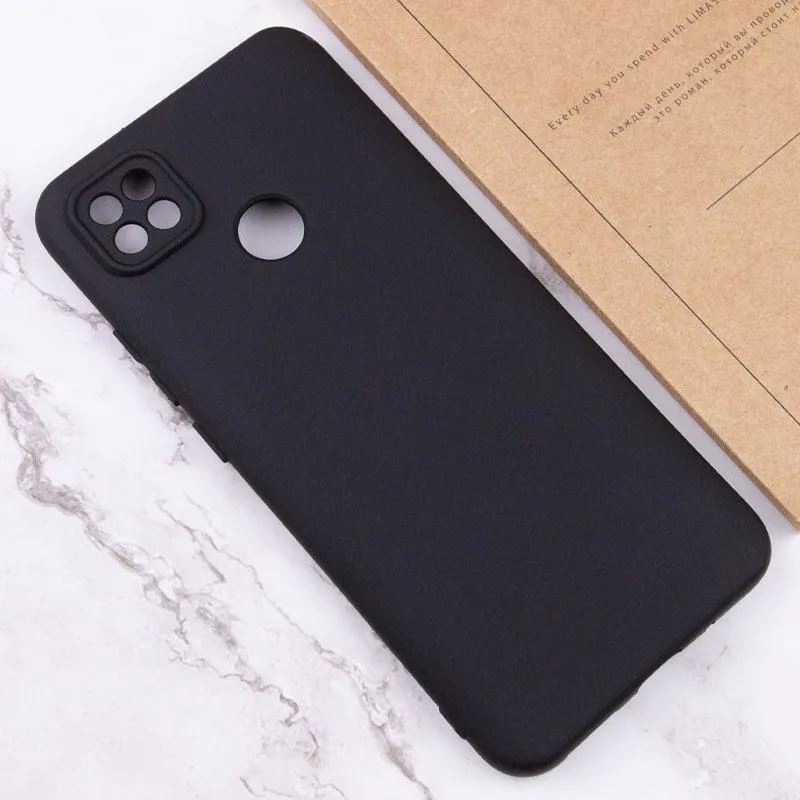 Чохол TPU GETMAN Liquid Silk Full Camera для Xiaomi Redmi 9C Чорний / Black — фото 4