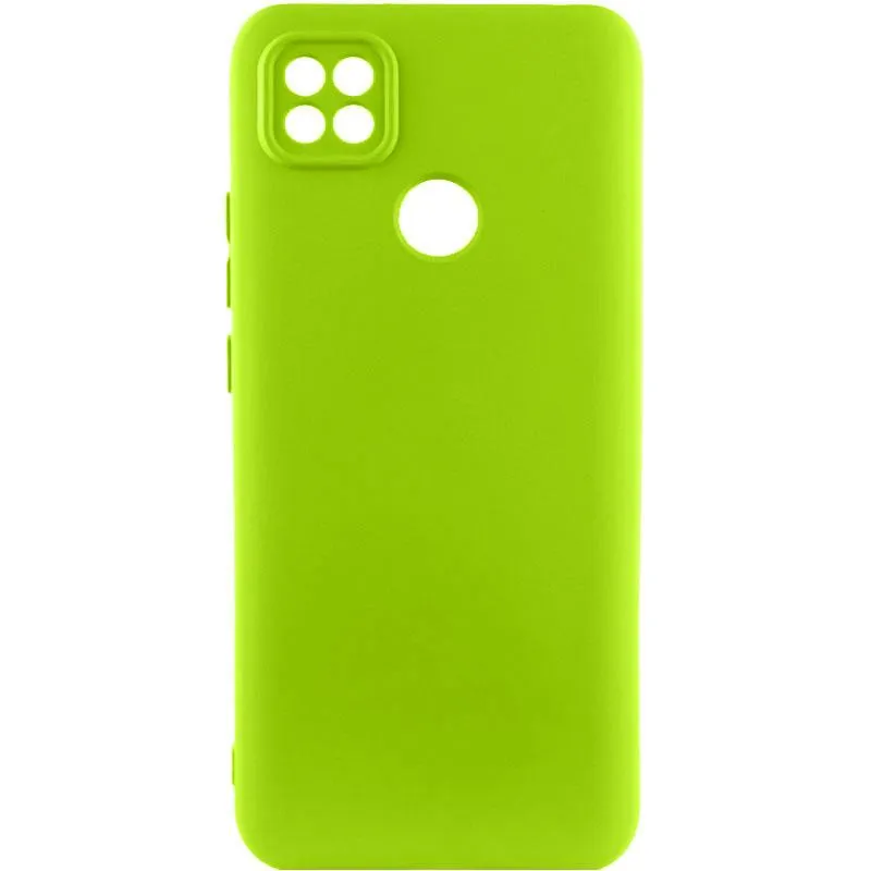 Чохол TPU GETMAN Liquid Silk Full Camera для Xiaomi Redmi 9C Салатовий / Neon Green