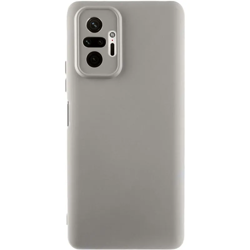 Чохол TPU GETMAN Liquid Silk Full Camera для Xiaomi Redmi Note 10 Pro / 10 Pro Max Сірий / Lavender